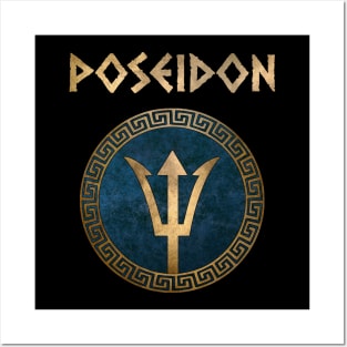 Poseidon Ancient Greek God Posters and Art